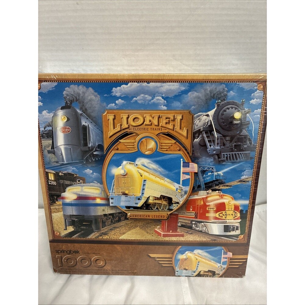 Lionel Electric Trains 1000 Piece Puzzle Springbok Sealed Vintage
